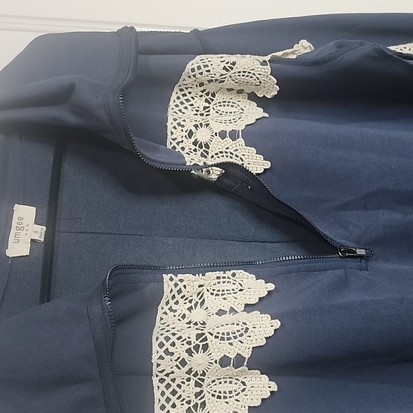 Umgee USA‎ Blue Jacket 1/4 Zip Women's Size Small - Picture 3 of 5